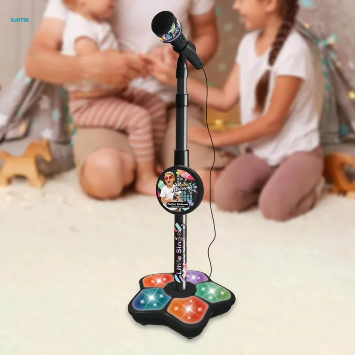 Music%20Sing%20Microphone%20Toy%20with%20Flashing%20Stage%20Lights%20Kids%20Microphone%20and%20Stand%20Girls%20Age%203+%20-%20Image%204