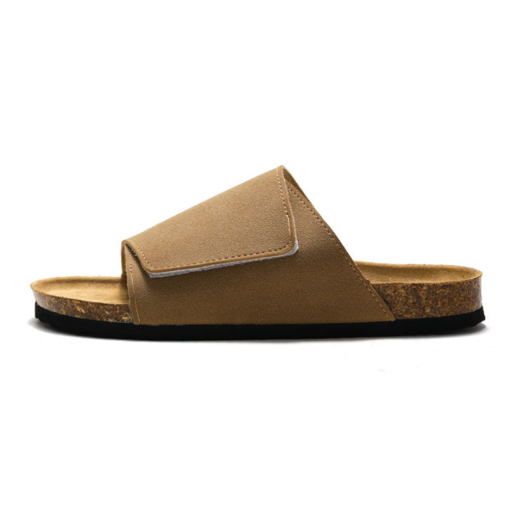 New%20Suede%20Leather%20Cork%20Slippers%20for%20Men%20Summer%20Classic%20Flat%20Shoes%20Summer%20Men%20Outside%20Beach%20Sandals%20Man%20Roman%20Comfortable%20Slides%20-%20Image%206