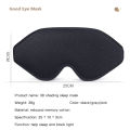 3D Sleep Mask Blindfold Sleeping Aid Eye Mask Soft Memory Foam Face Mask Eyeshade 99% Blockout Light Slaapmasker Eye Cover Patch. 