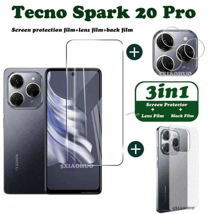 Tecno%20Spark%2020%20Pro%20Tempered%20Glass%20Tecno%20Spark%2020C%20Screen%20Protector%20Tecno%20Spark%2020%20Camera%20Lens%20Protector%20Full%20Cover%20Screen%20Matte%20Privacy%20Glass%203In1%20Carbon%20fiber%20back%20film%20-%20Image%202