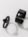 Finger Ring Heart/Moon/ Attrtive Couple Open Rings.