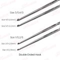 1pcs Stainless Steel Super Finished Crochet Hooks (Kushi Kata) for Fine Lace - Size 12 CM Length.
