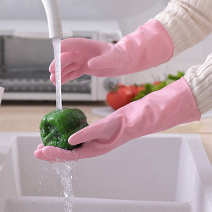 1%20Pair%20Latex%20Gloves%20anti-Scratch%20Housework%20Cleaning%20Gloves%20Non-slip%20Dish%20Washing%20Clothes%20Kitchen%20Laundry%20Rubber%20Cleaning%20gloves%20-%20Image%204