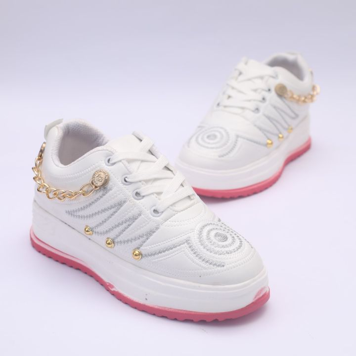 New Stylish Casual Sneakers For Girls & Women White