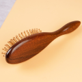 Wood handle Wooden comb Anti-frizz Air bag design Golden silk Hair brush Green sandalwood Curved teeth Air cushion comb for.