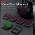 STARTRC 6-Pack Filters Set Lens Filter Kit - black.