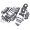 2x Toolbox Draw Compression Spring Toggle Latch Catch Clamp Silver. 