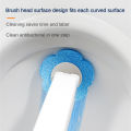 36-Disposable Toilet Brush Cleaner With Long Handle Bathroom Cleaning Brush With Replaceable Brush Head Toilet Accessories. 