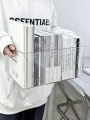 Book Storage Desktop Storage Box Transparent Acrylic Book Shelf Desk Shelf Bookshelf Office File Shelf. 