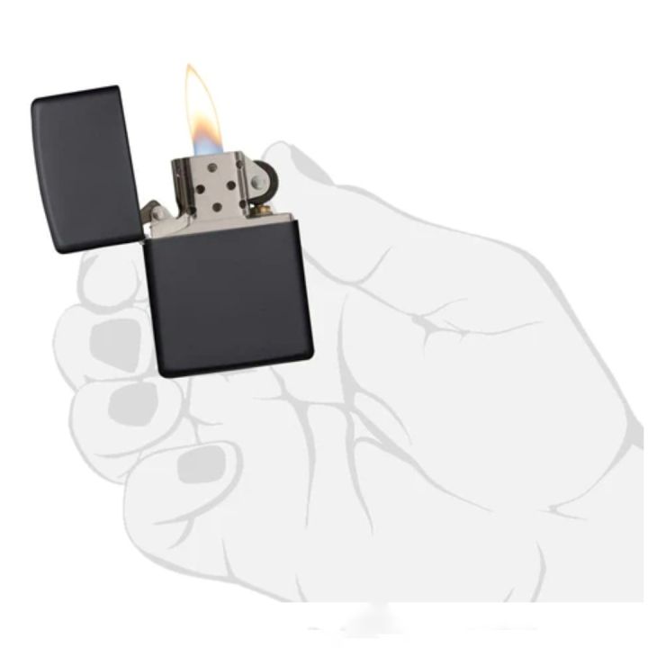 Steel%20Zippo%20Lighter%20Black%20matt%20-%20Image%204