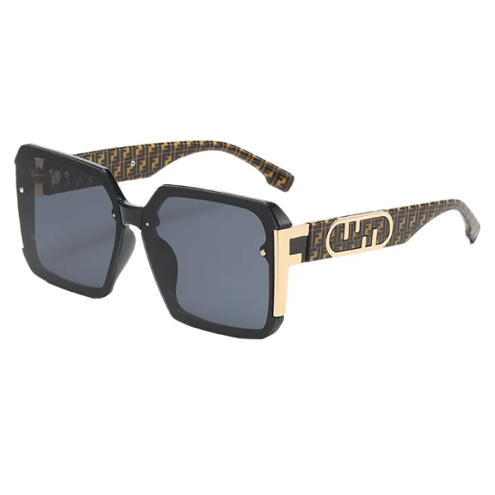 Women's%202024%20Spring%20Fashion%20Retro%20Oversized%20Sunglasses%20F%20Brand%20Square%20Shades%20European%20and%20American%20Trendy%20Street%20Style%20Fashion%20Sun%20Glasses%20-%20Image%203
