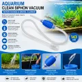 Aquarium Clean Siphon Vacuum Water Change Gravel Cleaner Fish Tank Pump Filter 143cm. 