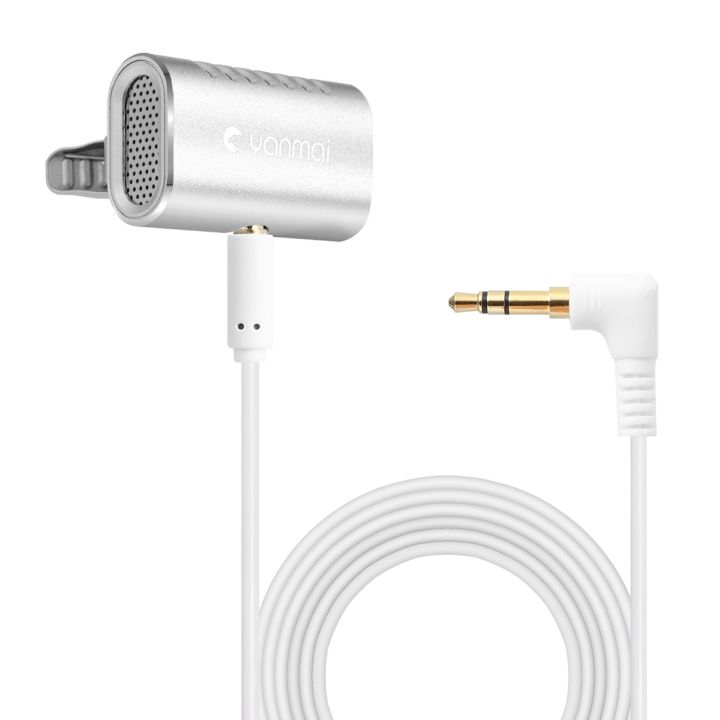 Yanmai%20R977%20Recording%20Clip-on%20Lapel%20Mic%20Lavalier%20Omni-directional%20Double%20Condenser%20Microphone,%20Compatible%20with%20PC/iPad/Android%20and%20others,%20for%20Live%20Broadcast,%20Show,%20KTV,%20etc%20(Silver)%20-%20Image%202