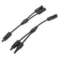 2pcs Y Branch MC4 Solar Panel Adapter Connector Cable SALE.