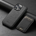 Alien Luxury Magnetic Card Holder Leather 2 in 1 Phone Case For iPhone 15 14 13 12 Pro Max Samsung S 22 23 Ultra Plus Detachable Cover.