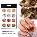 Metallic foil Paper Craft Paper Nail Decor Nail Art Design Supply Nail foil Flakes Nail Art Multicolor. 