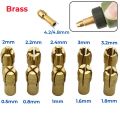0.8-3.2mm Mini Drill Collet Chuck Electric Mill Shaft Screw Cap Nut Silver Brass Chucks For Dremel Rotary Power Tool Accessory.