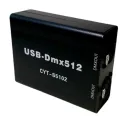 Black USB-DMX Controller Stage Lighting DMX512 Controller Support MA OnPC Freestyler+3D DJ USB DMX Interface. 