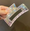 YHomU Hair Claw Clips Large 1 PCS Simple Transparent Big Decorative Dainty Hair Catch Barrettes for Women Girls. 