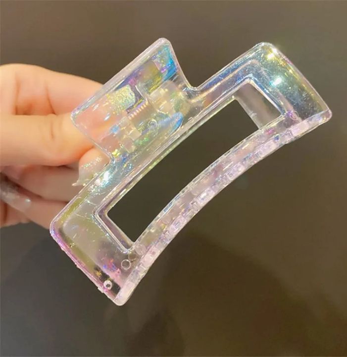 YHomU%20Hair%20Claw%20Clips%20Large%201%20PCS%20Simple%20Transparent%20Big%20Decorative%20Dainty%20Hair%20Catch%20Barrettes%C2%A0for%C2%A0Women%C2%A0Girls%20-%20Image%202