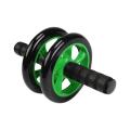 Braked AB Exercise Wheel - Black and Green.