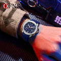 OFNS O'Fannie Time Six-pin Digital Silicone Band Sports Cross-border Luminous Calendar Student Quartz Watch. 
