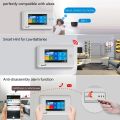 YUPA Burglar Home Security Alarm System 4.3 Inch Touch Panel WIFI GSM Wireless With Motion Sensor TUYA App Compatible With Alexa.