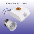 Human Infrared Motion PIR Censor Light Lamp Holder Switch, B22-E27 Lamp Holder Converter with Motion Sensor Holder for Lighting. 
