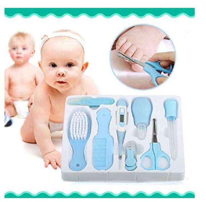 Exclusive%20Baby%20Care%20Kit,%208%20Pcs%20Convenient%20Healthcare%20Grooming%20Set%20Essential%20Daily%20Care%20Tool%20Nail%20Clipper%20Manicure%20Safety%20Scissors%20Nose%20Cleaner%20Hair%20Brush%20Comb%20Personal%20Care%20Kit%20for%20Toddler%20Infant%20-%20Image%202
