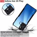 Back Cover for Infinix Hot 20 Play  (Transparent, Black). 
