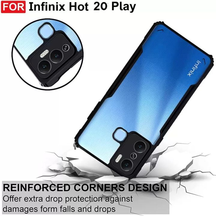 Back%20Cover%20for%20Infinix%20Hot%2020%20Play%20%20(Transparent,%20Black)%20-%20Image%203
