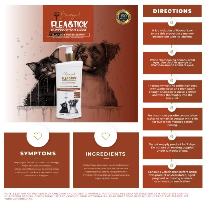 Bengal%20Flea%20&%20Tick%20Shampoo%20For%20Dogs%20and%20Cats%20250ml%20-%20Image%202