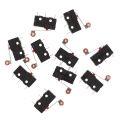 10 Pcs Mini Micro Limit Switch Roller Lever Arm SPDT Snap Action LOT.