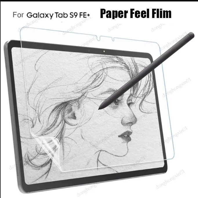 For Samsung Galaxy Tab S9 FE+ 12.4 S9 FE 10.9 S7 S7 FE Plus S8 Plus Tab A8 10.5 A7 Lite Like Writing on Paper Screen Protector