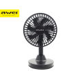 Awei F29 Desktop Oscillating 3600mah Rechargeable Fan- Black. 