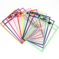 1/3PCS Reusable Transparent Document Storage Pouch Waterproof Erasable Hanging PVC File Bags.