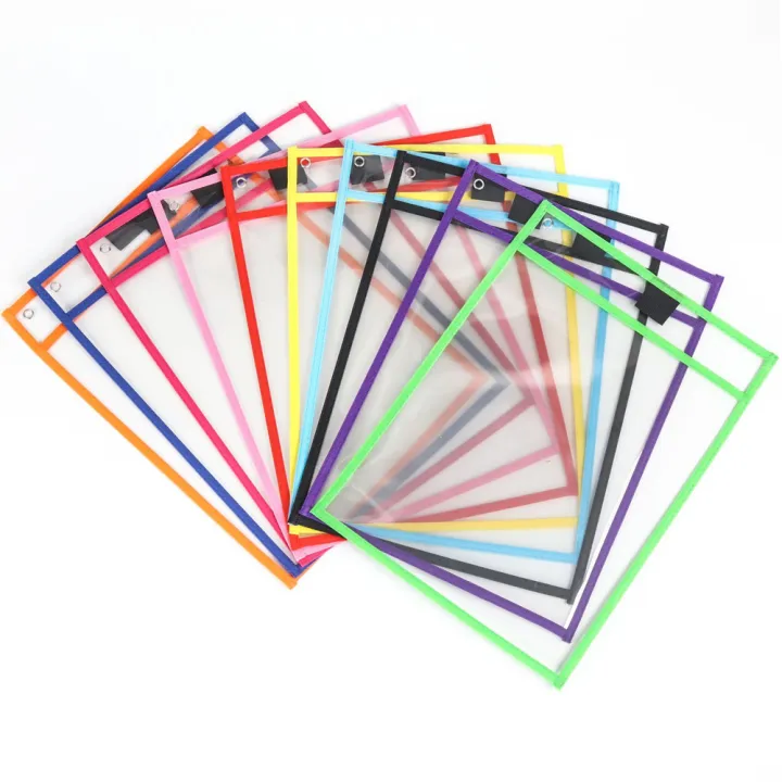 1/3PCS%20Reusable%20Transparent%20Document%20Storage%20Pouch%20Waterproof%20Erasable%20Hanging%20PVC%20File%20Bags%20-%20Image%202