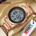 OFNS Metal Electronic Watch LED Display Watch Trend Waterproof Multi functional Men's Watch NS6160-5.