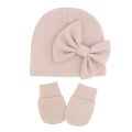 Baby Girl Hat Gloves Set Cotton Newborn Beanie for Girls Accessories Baby Cap Toddler Infant Bonnet Hats New Born Gift.