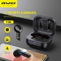 Awei T36 TWS Wireless Earphone Bluetooth 5.0 Half-in-ear HiFi Stereo Sound Sport Mini Earbuds IPX4 Earphones.