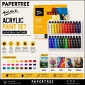 Mont Marte Acrylic Paint Set 24 Colors × 12ml Tubes for Painting & Artwork.