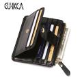 Men's Wallet Leather Credit Card Holder ID Card Rfid Blocking Zipper For Men - card holder.