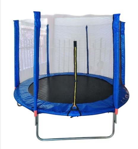 8FT Round Trampoline for Kids Max Loading Capacity of 400lbs