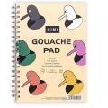 HIMI Gouache Pad 7X10''(98lb/160g) 50 Sheets Mix Paper Pad, Side Wire Bound, Fine Texture, in Gouache Acrylic Art Pad for Sketching, Ink Sketch Book, Art Supplies Drawing Pad Gift.