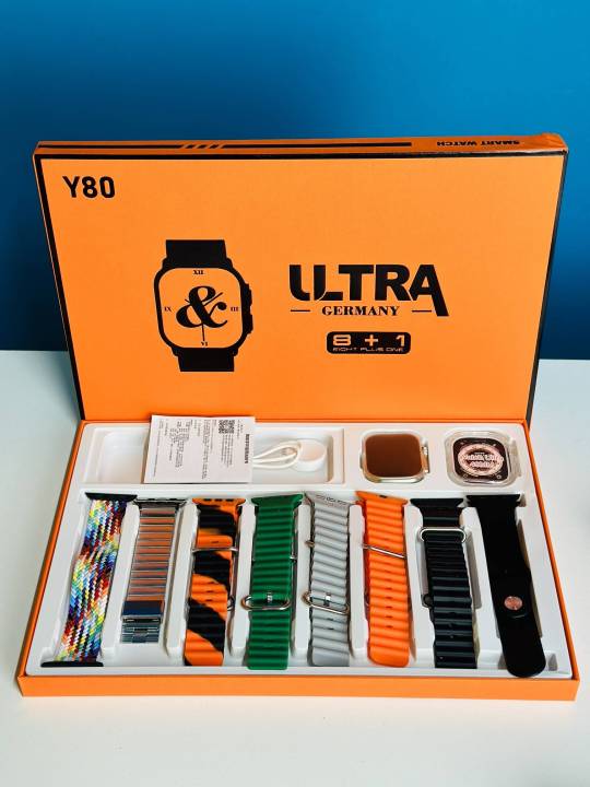 High-Performance - Y80 Ultra Smart Watch (8 + 1 Cover ) in Germany) - Reliable Accessory - Easy to Use - Dreamy Deals (1 protective cover )