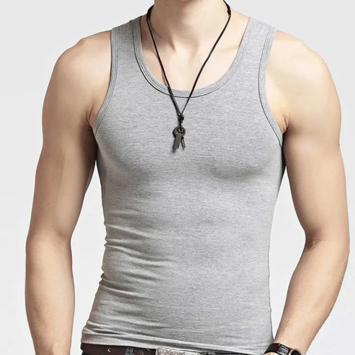 YC%20vest%20men's%20cotton%20inner%20wear%20tide%20hurdle%20sports%20slim%20men's%20spring%20and%20autumn%20summer%20base%20black%20and%20white%20-%20Image%204