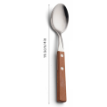 Wooden handle western food spoon Household ice spoon condiment salt spoon Kitchen spoon. 