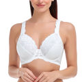2 PCS-Private deliveryBig Size Women Bra Full Coverage Non-padded Underwire Lace Embroidery Minimizer Bra 34 36 38 40 42 44 46 48 50 52 F G H I.