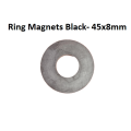 Black Ring Magnets Black- 45x8mm Magnets Multipurpose Permanent Round Ring Magnet Permanent Magnet.