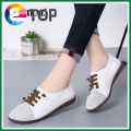 Flat Shoes For Women Big Size 35-43 Leather Casual Shoes Korean Slip On Loafers Laides Flats Women Shoes.